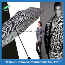 Artigos de presente promocionais dobrando moda leopardo sol e chuva guarda-chuva guarda-chuva